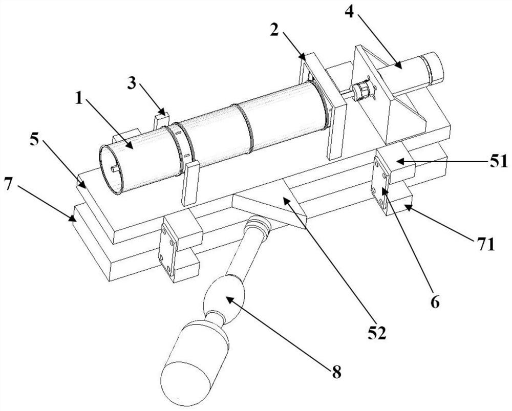 A laboratory-use sudden increase high-energy basic excitation test bench and test method