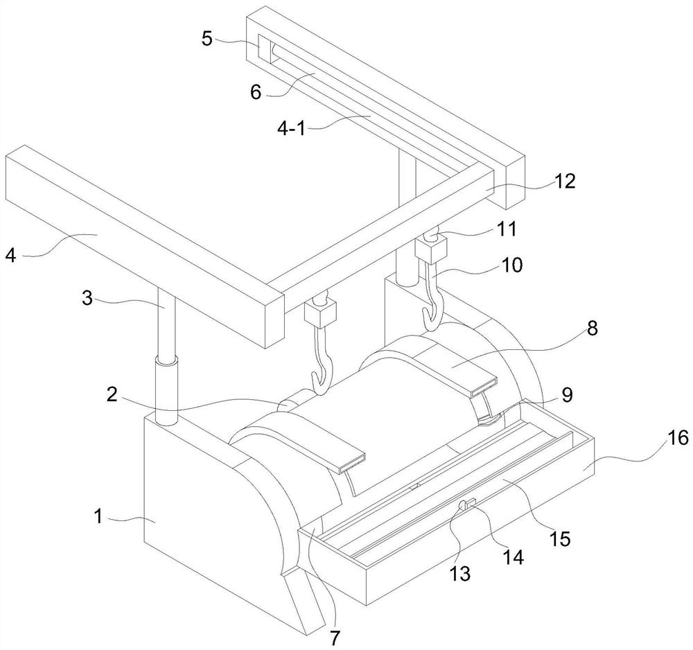 Automatic hoisting and storing equipment for building material processing