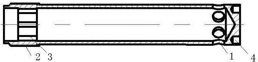 Replaceable ignition flame radial injection device used at high temperature