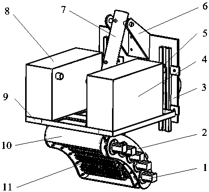 Adjustable safflower filament picking device