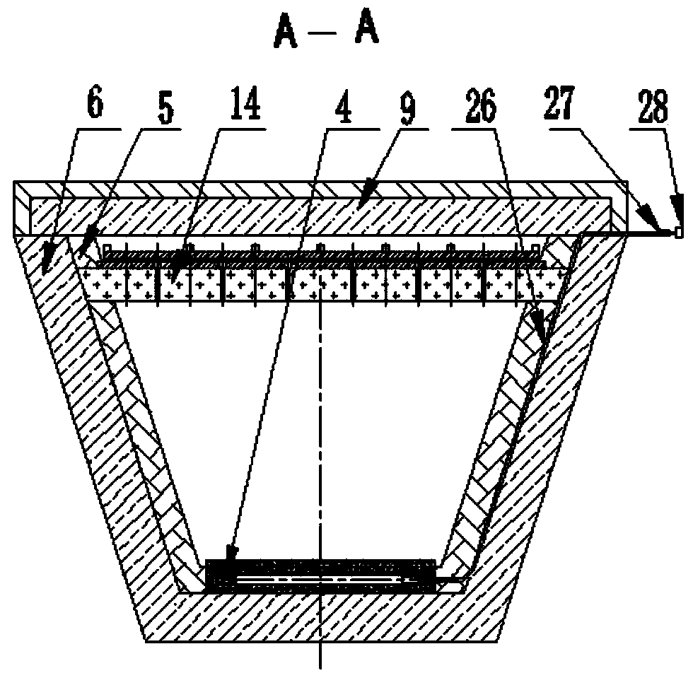 Refining device and method for removing liquid steel inclusions in continuous casting tundish