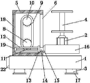 Vertical telescopic cable winding machine