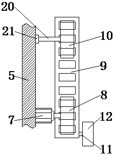 Vertical telescopic cable winding machine