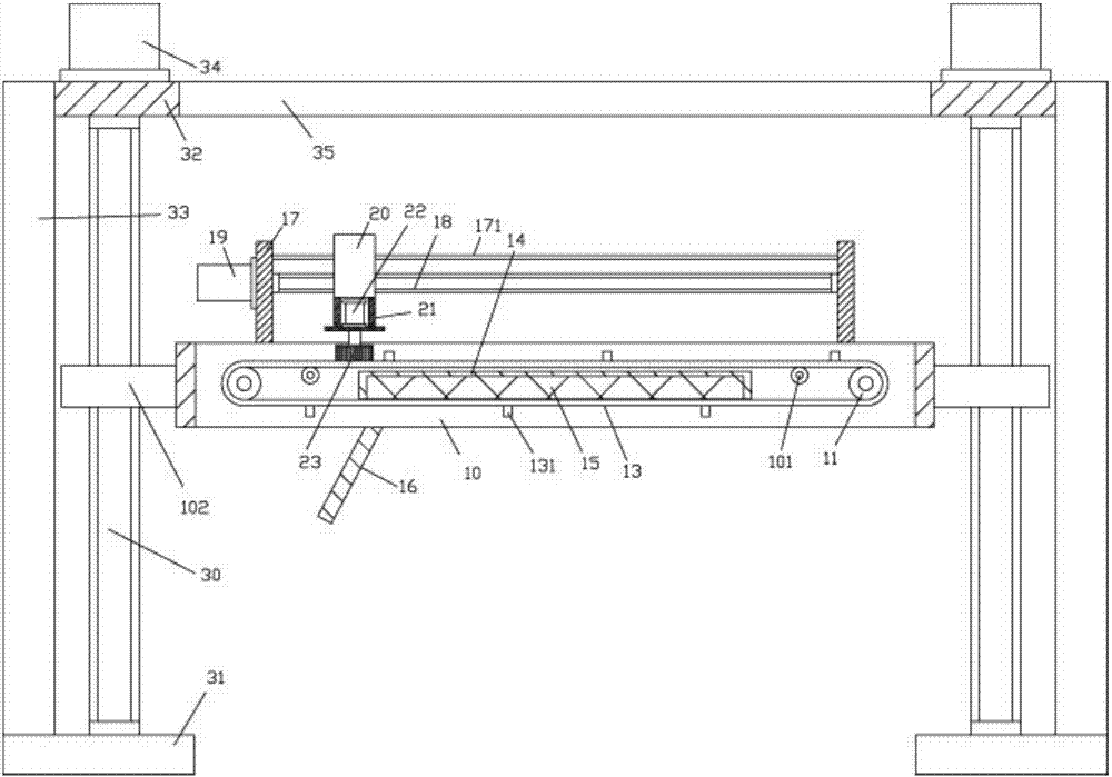 Height adjustable de-ironing separator used for building