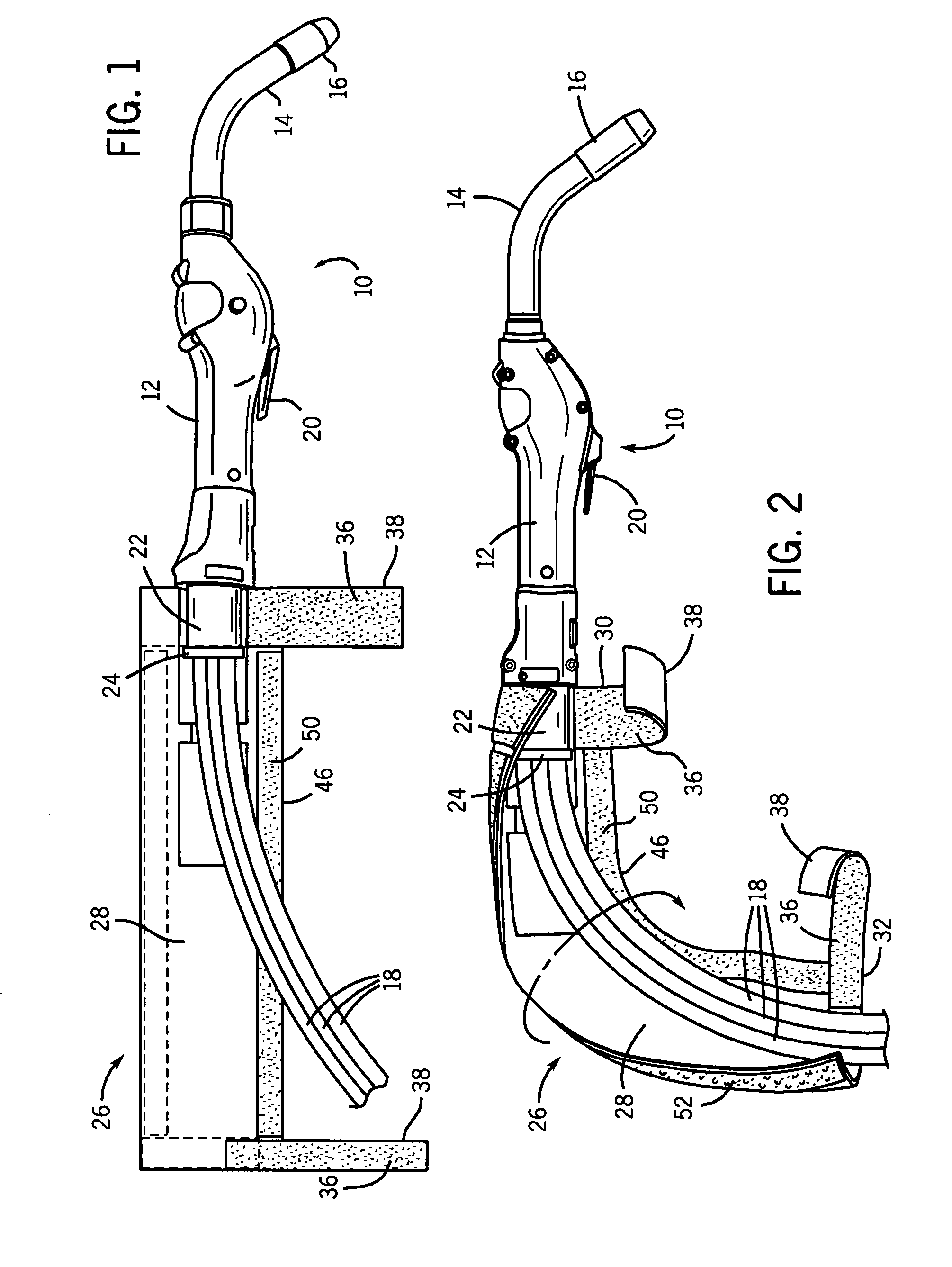 Welding torch cable strain relief system and method