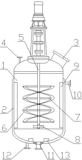 Graphite chemical substance intercalation reaction vessel and technological method thereof