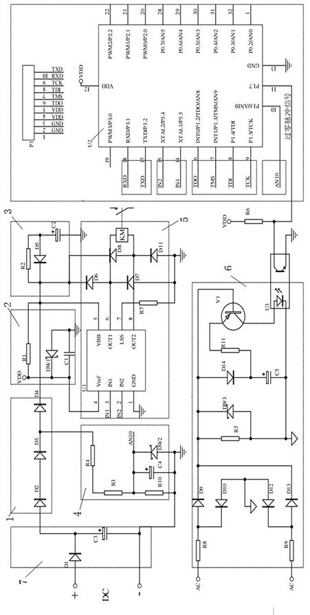 Control method of arc-free breaking alternating current circuit