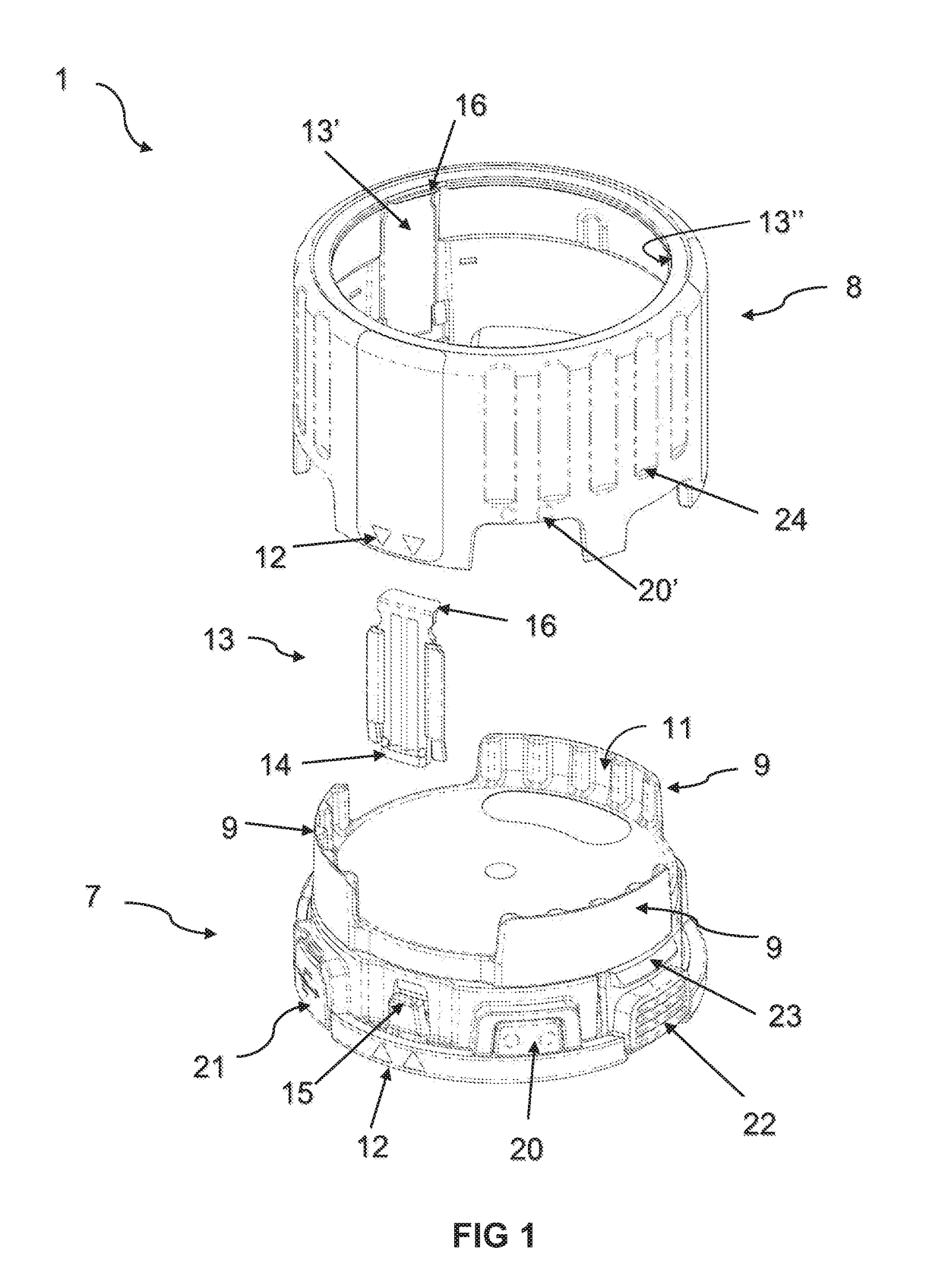 A compliance monitor for a dry powder medicament delivery device