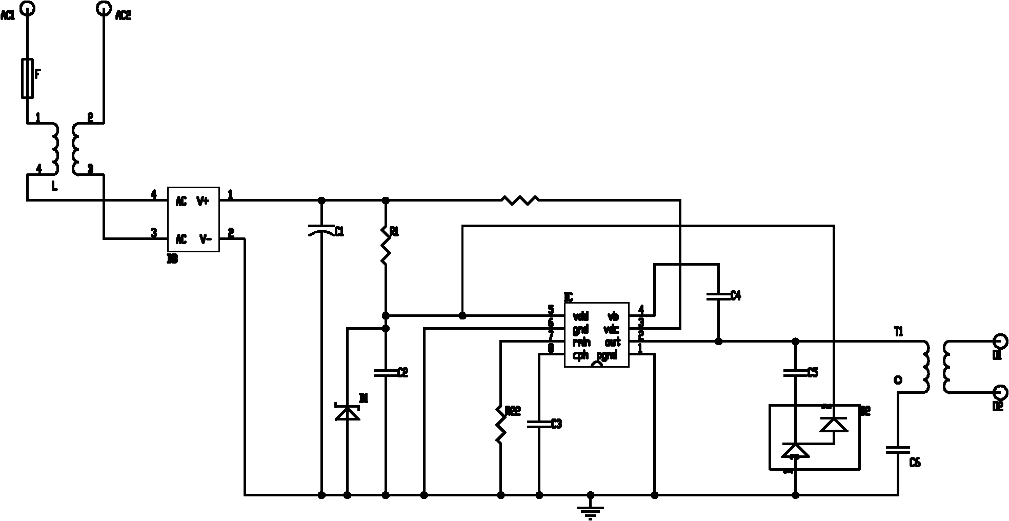 Inverter for cold cathode fluorescent lamps