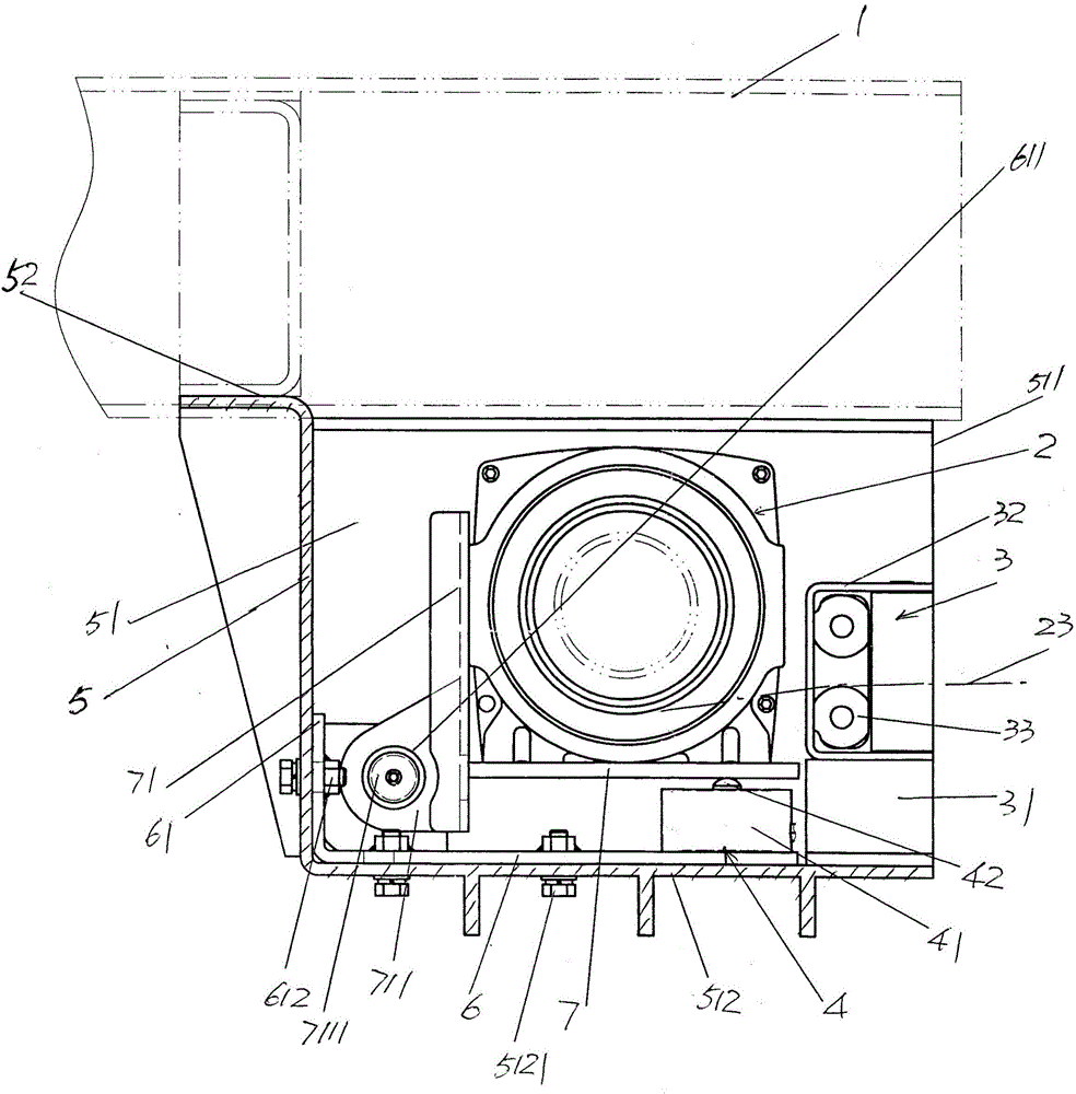 Electric winch device for fire truck