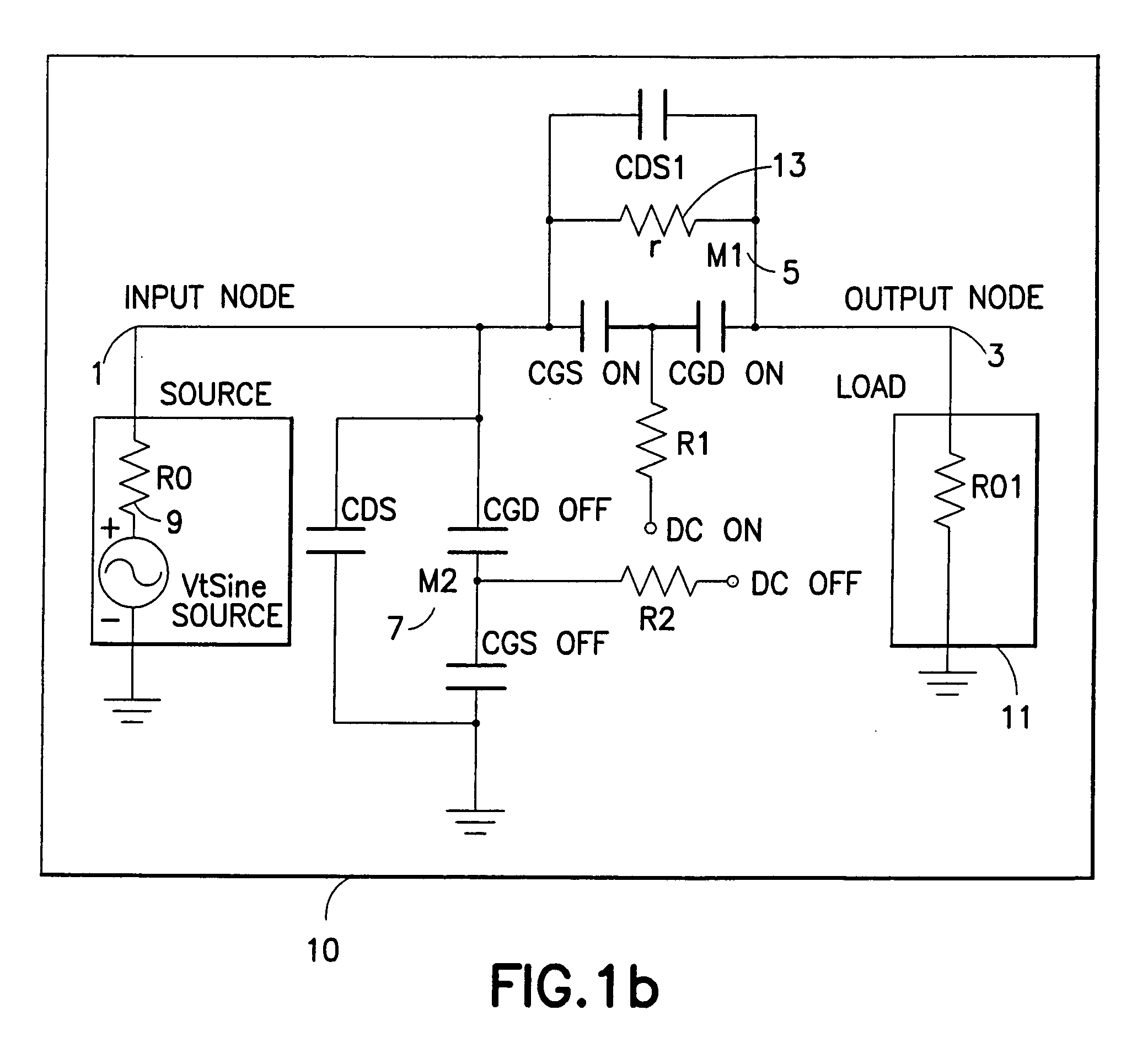 Switch circuit and method of switching radio frequency signals