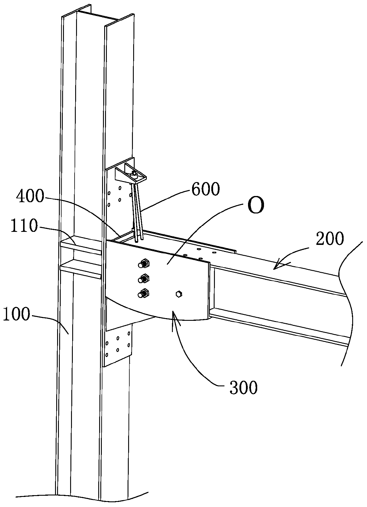 Beam-column connection nodes and connection methods of steel structures