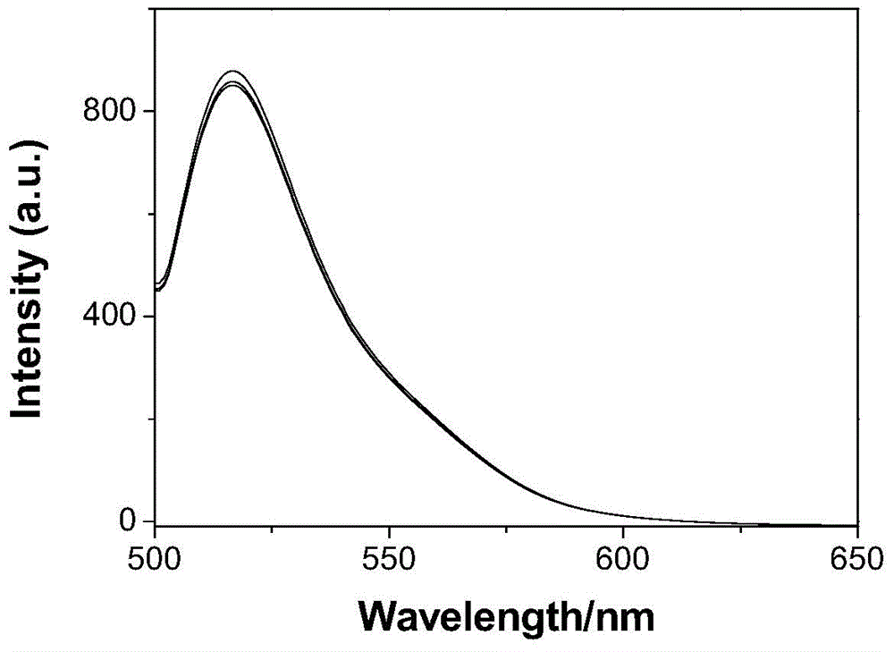 Preparation method of dye functional magnetic nano material and application in fluorescent sensing and magnetic separation of TNT