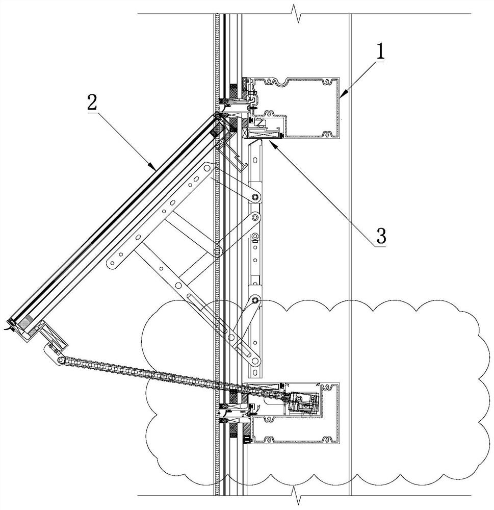 Novel hidden ventilation system and method for unit type curtain wall