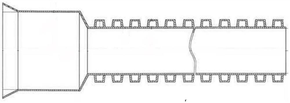 PP-NACC nano-scale active calcium carbonate blended polypropylene flaring reinforced double-wall corrugated pipe