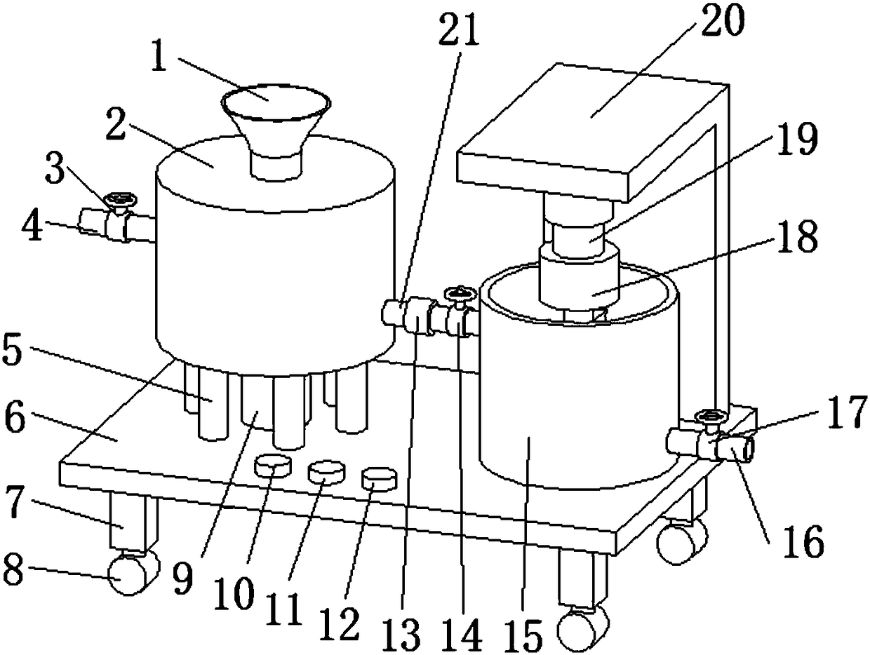 Lithium feldspar paper-making coating stirring and mashing equipment