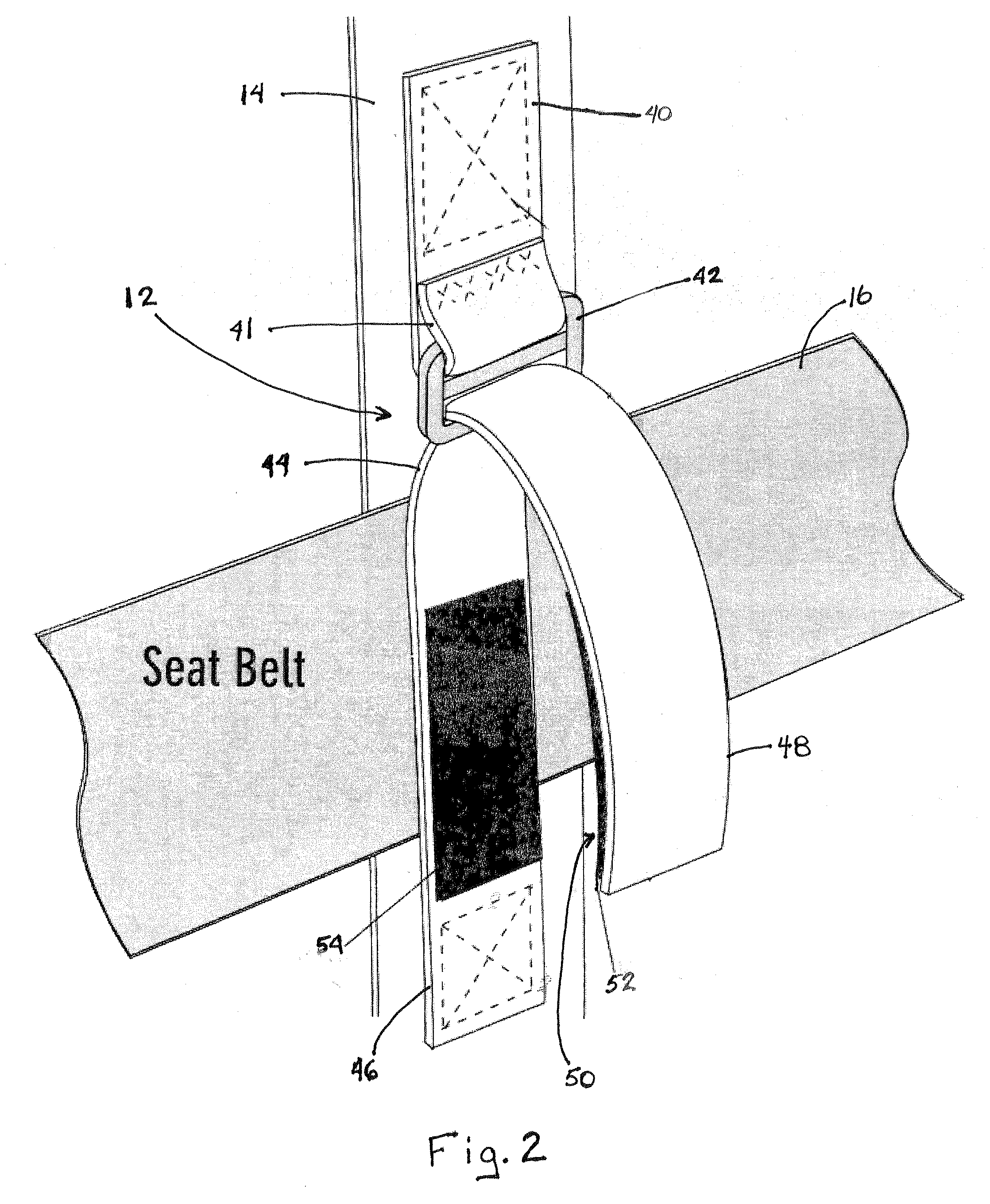 Seat belt loop system for a pet carrier