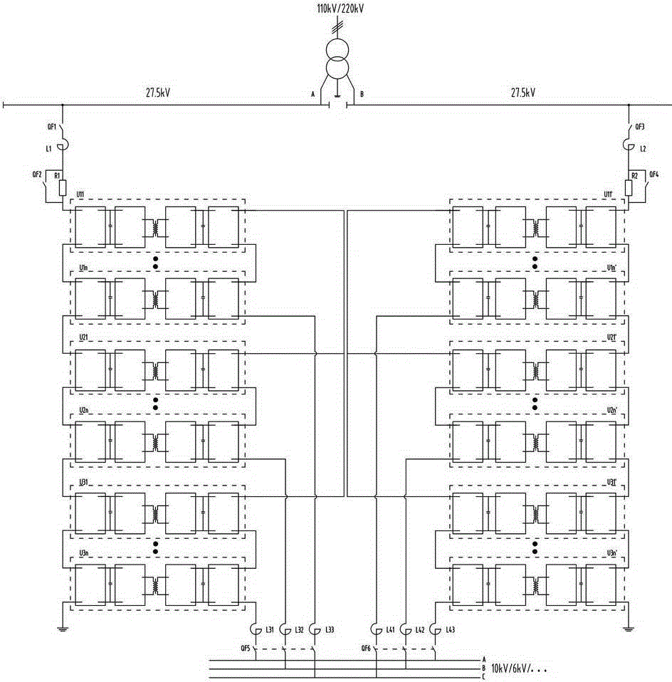 A device and method for comprehensive control of power quality with power integration function