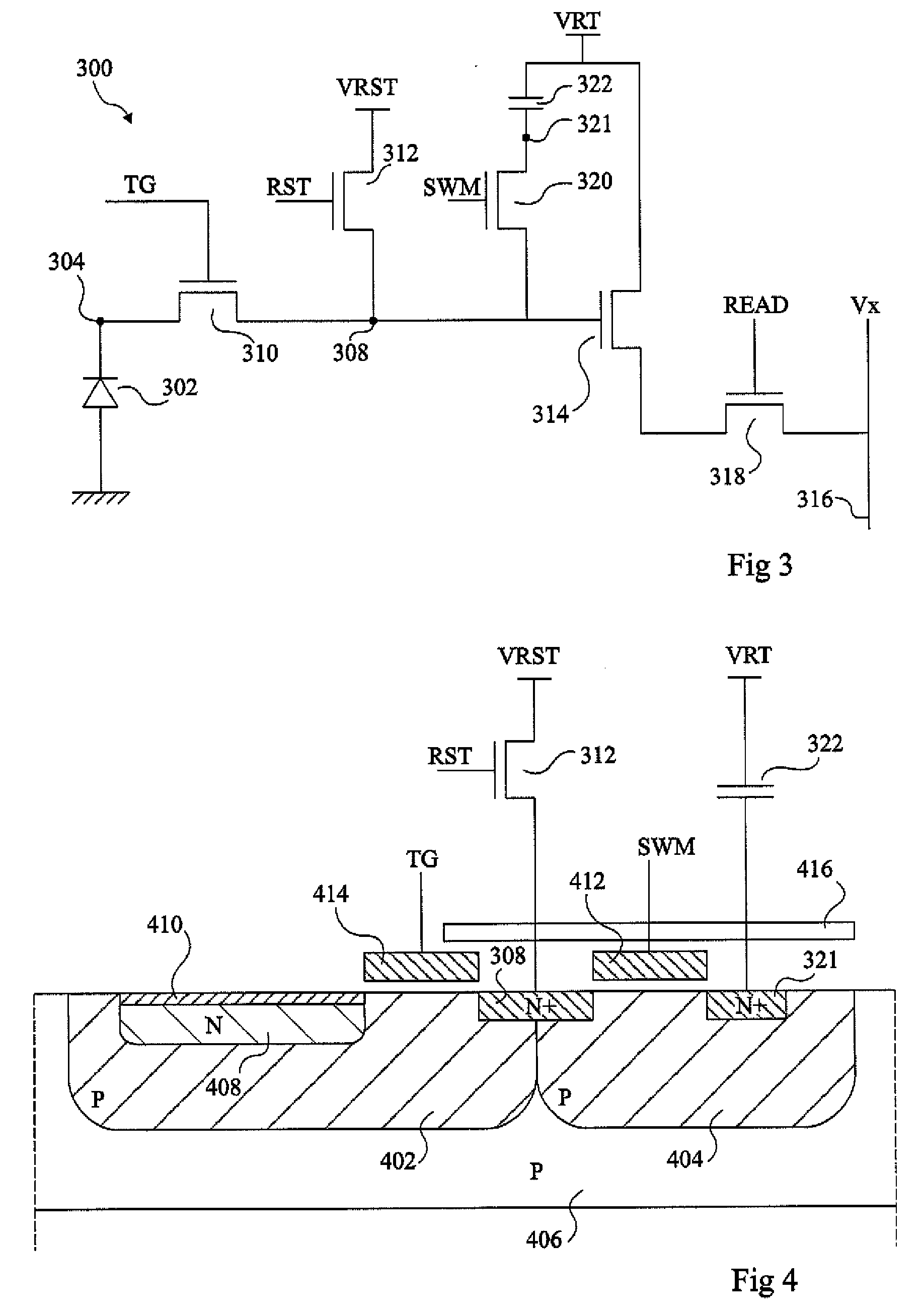 Pixel circuit for global electronic shutter