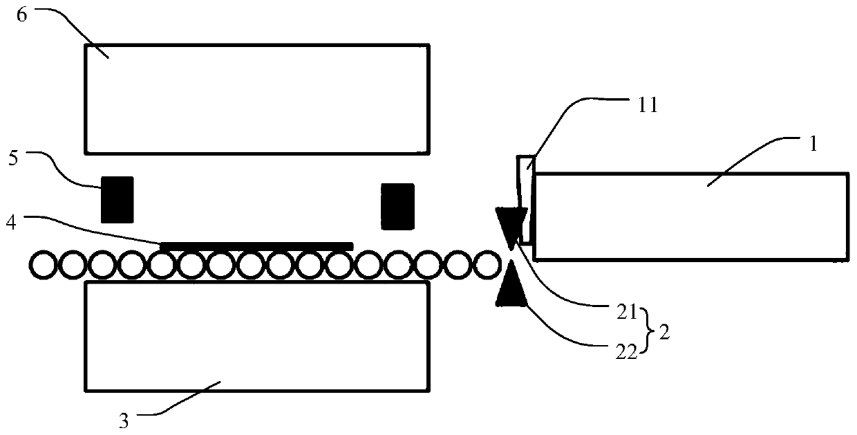 Stamping line centering platform detection system and method