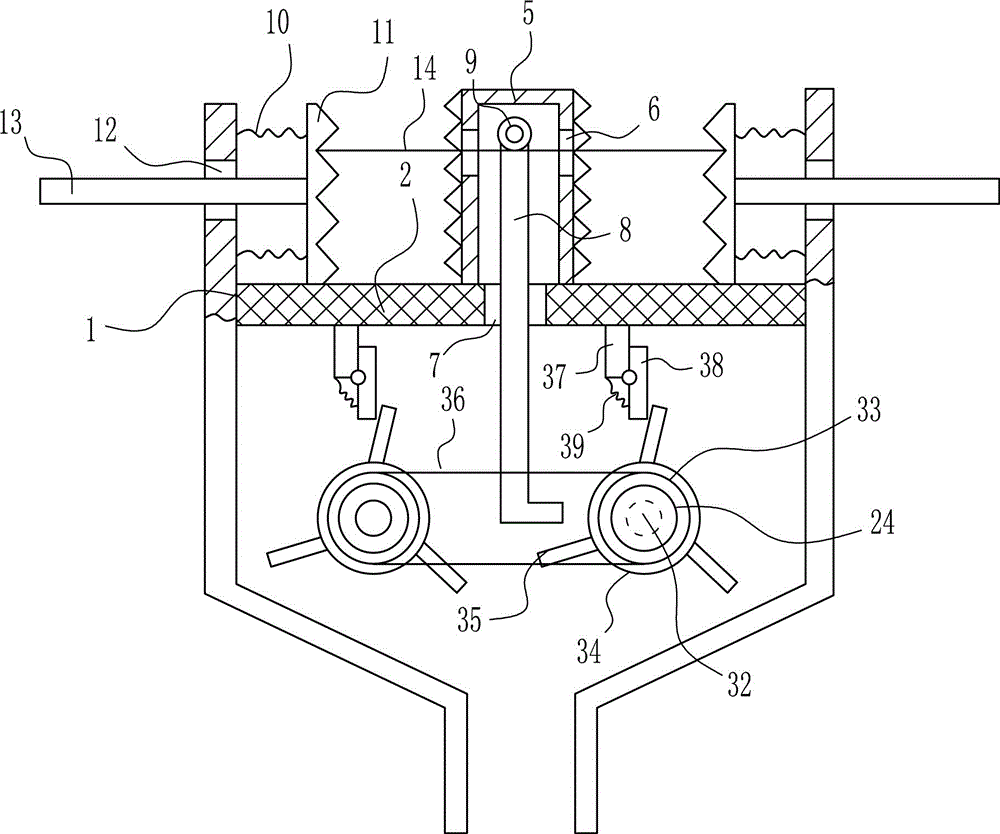 Convenient weighing and sieving integrated device for talc powder for production of household water purifier