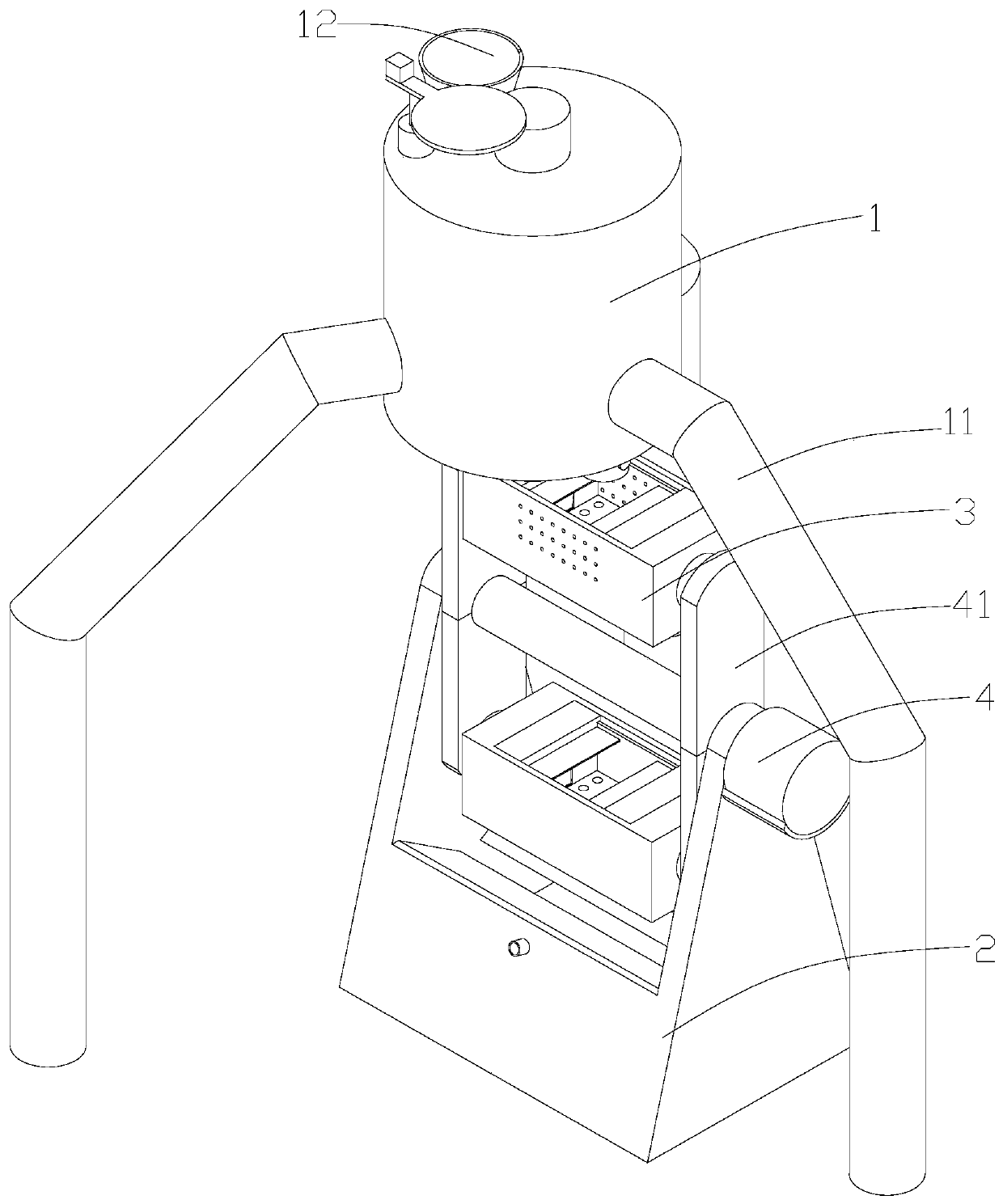 Sludge conveying and dewatering equipment used for sludge treatment