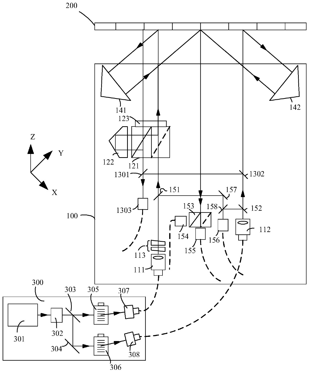 Grating measuring device