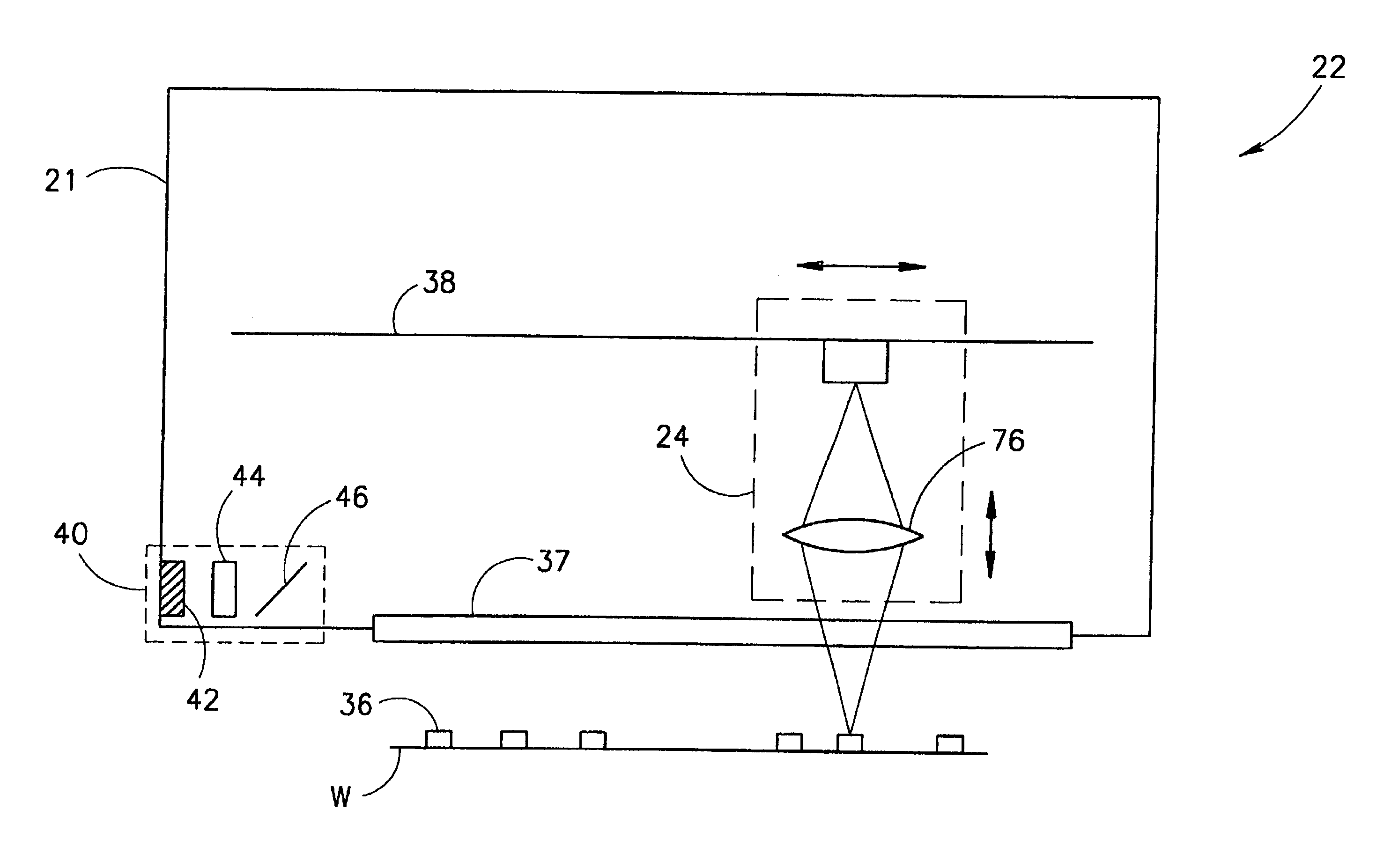 Monitoring apparatus and method particularly useful in photolithographically processing substrates