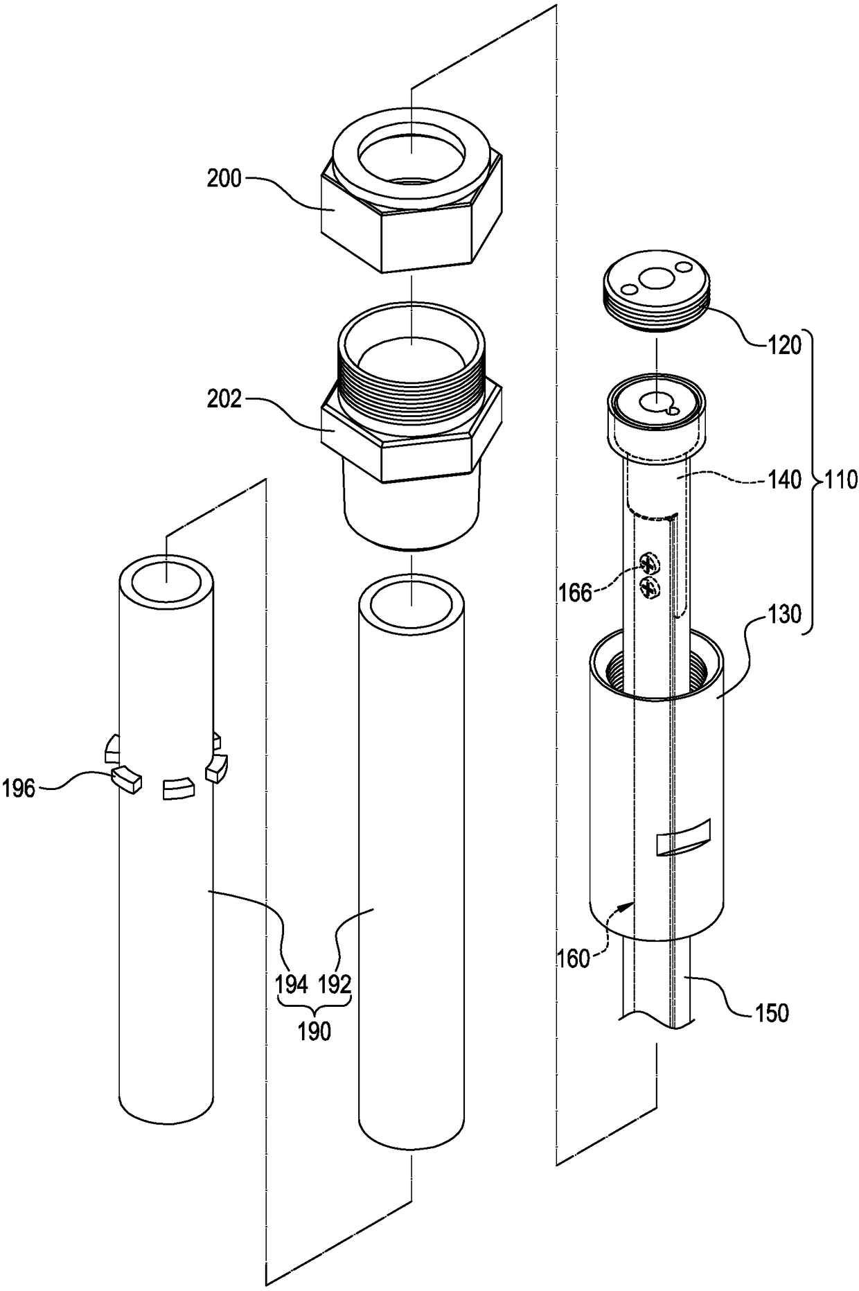 Flexible float-ball type liquid level measurement device