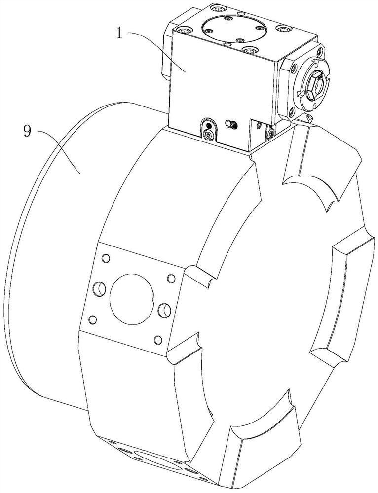 Tool turret and rotating power head thereof