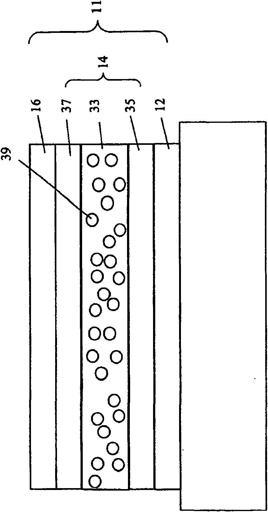 Electroluminescent device having improved power distribution