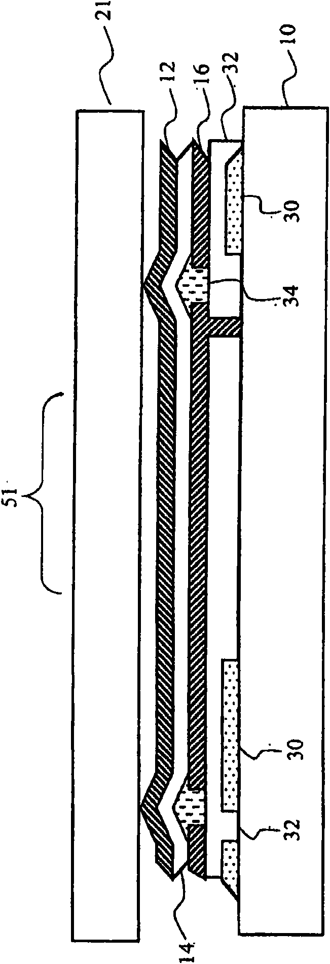 Electroluminescent device having improved power distribution