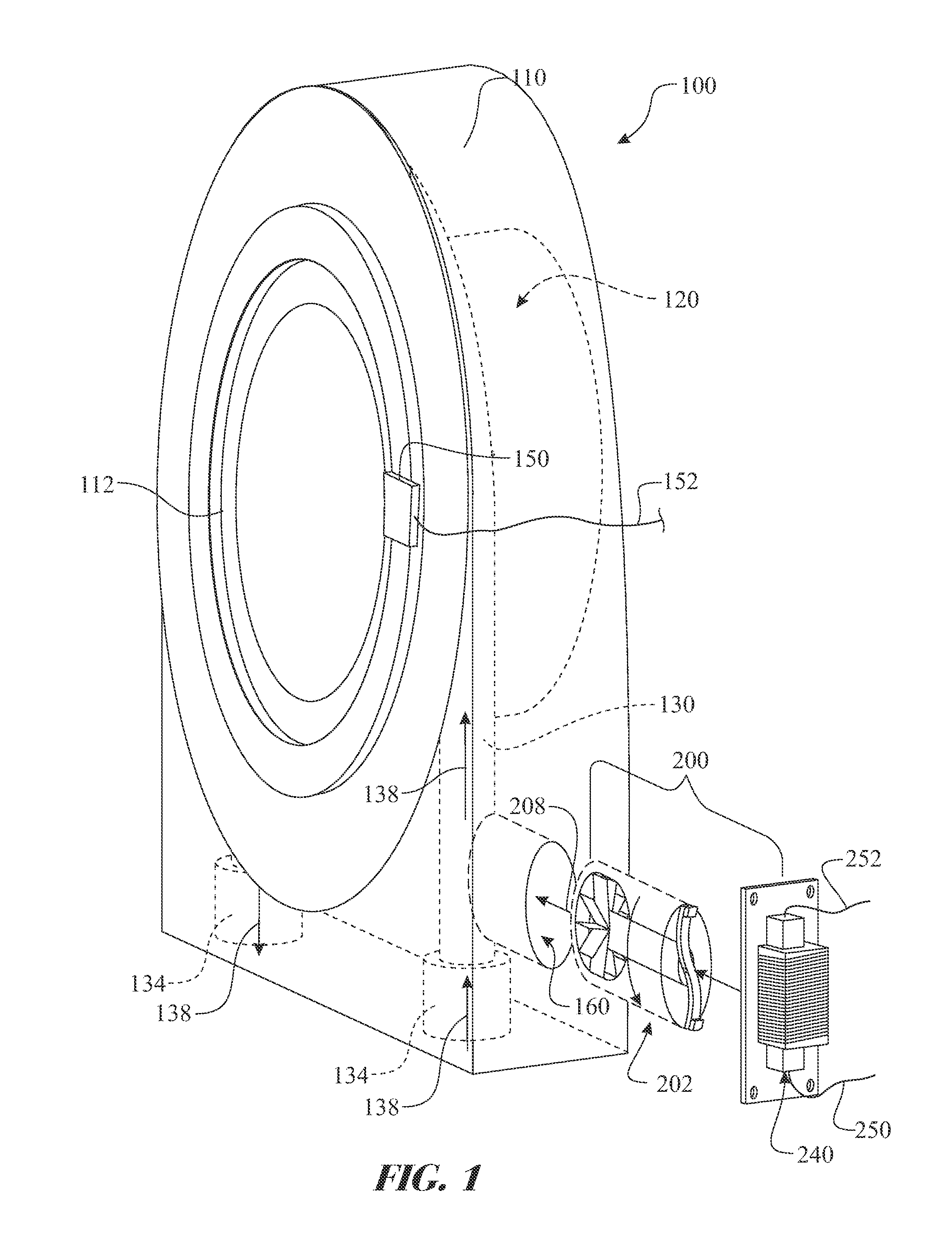 Power harvesting bearing configuration