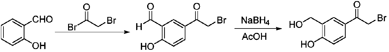 Method for synthesizing Vilanterol intermediate in mixed solvent