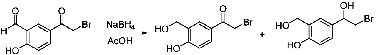 Method for synthesizing Vilanterol intermediate in mixed solvent