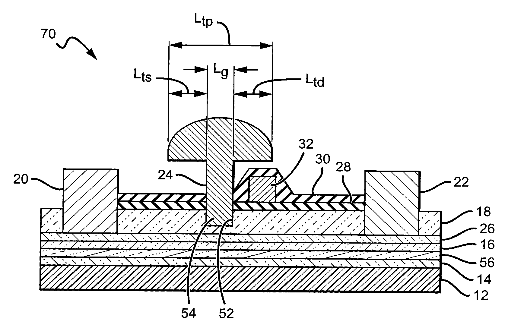 GAN based hemts with buried field plates