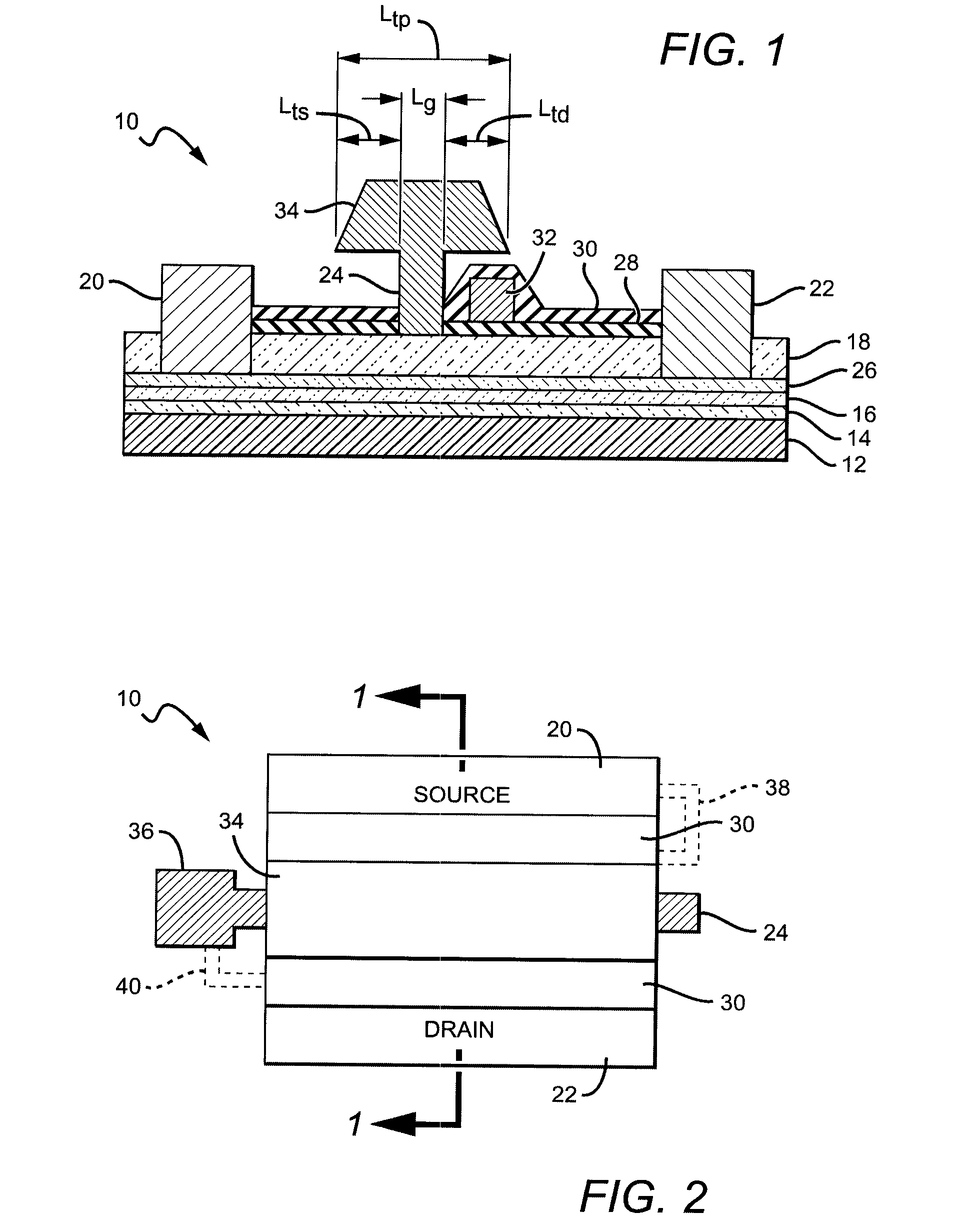 GAN based hemts with buried field plates