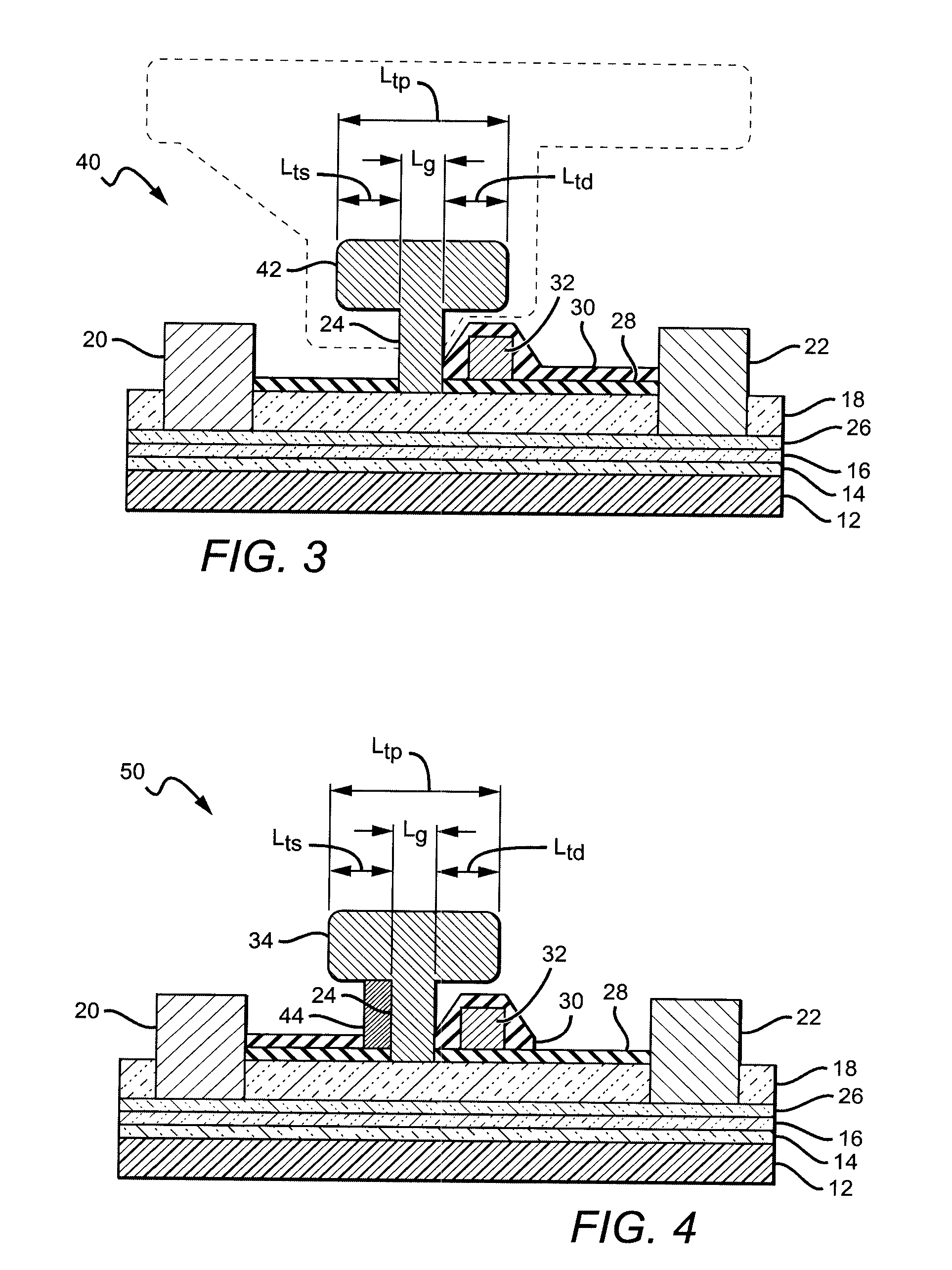 GAN based hemts with buried field plates