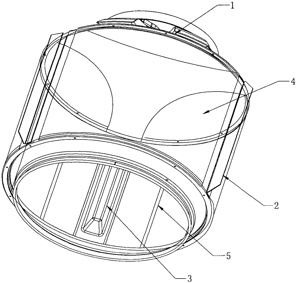 Inner cylinder of a granular washing machine