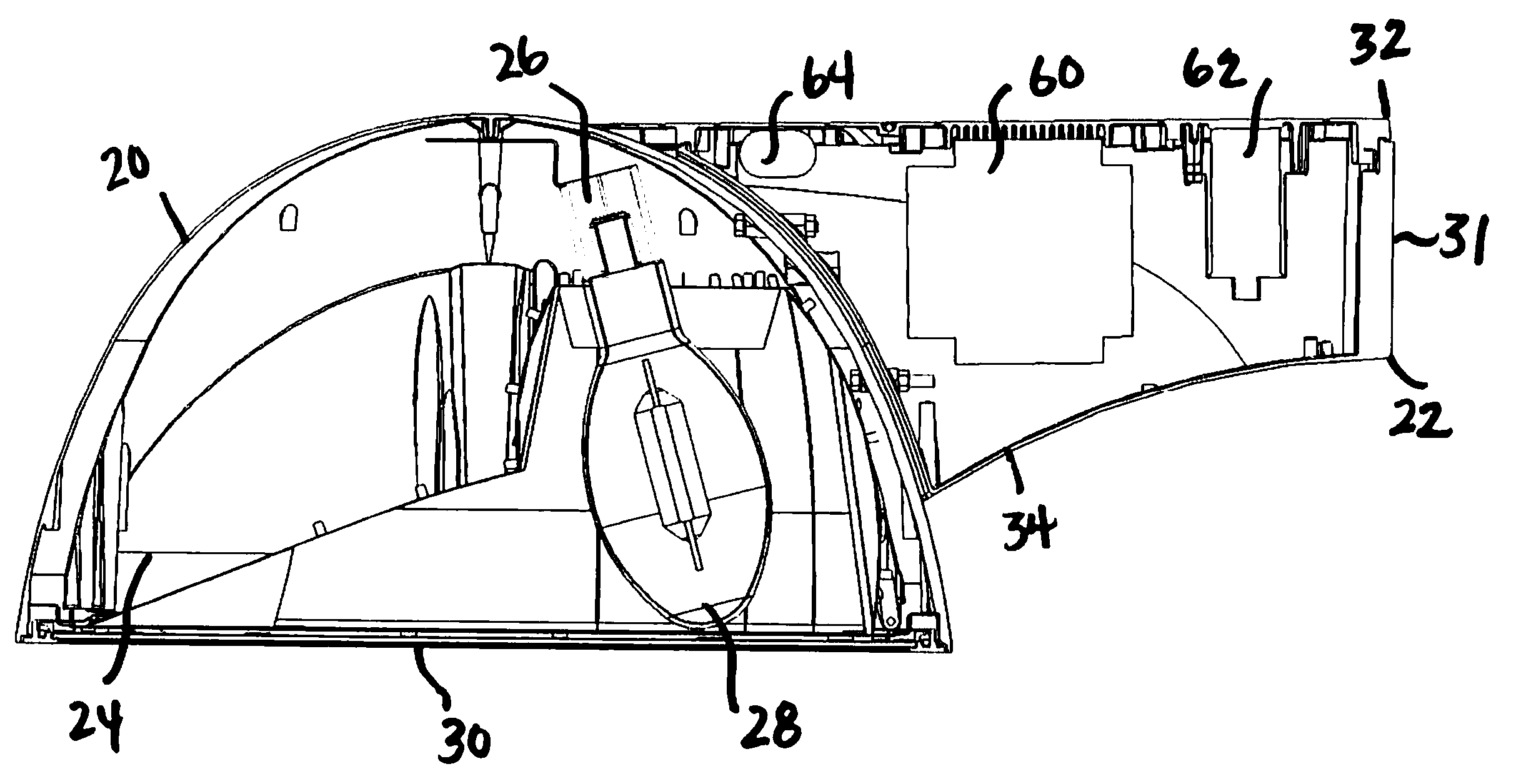 Remote Ballast Housing with Airflow Channel