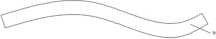 Cable with thermal insulation shield cover provided with guide slope portions and sliding groove sliders