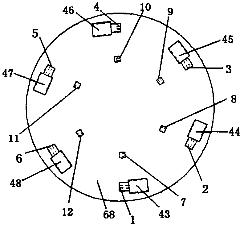 Controllable mechanism type parallel robot platform with six degrees of freedom