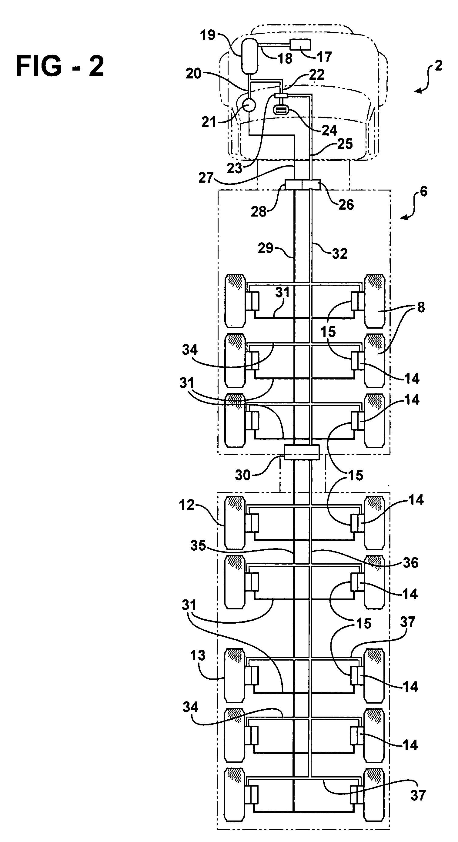 Truck/trailer brake control system