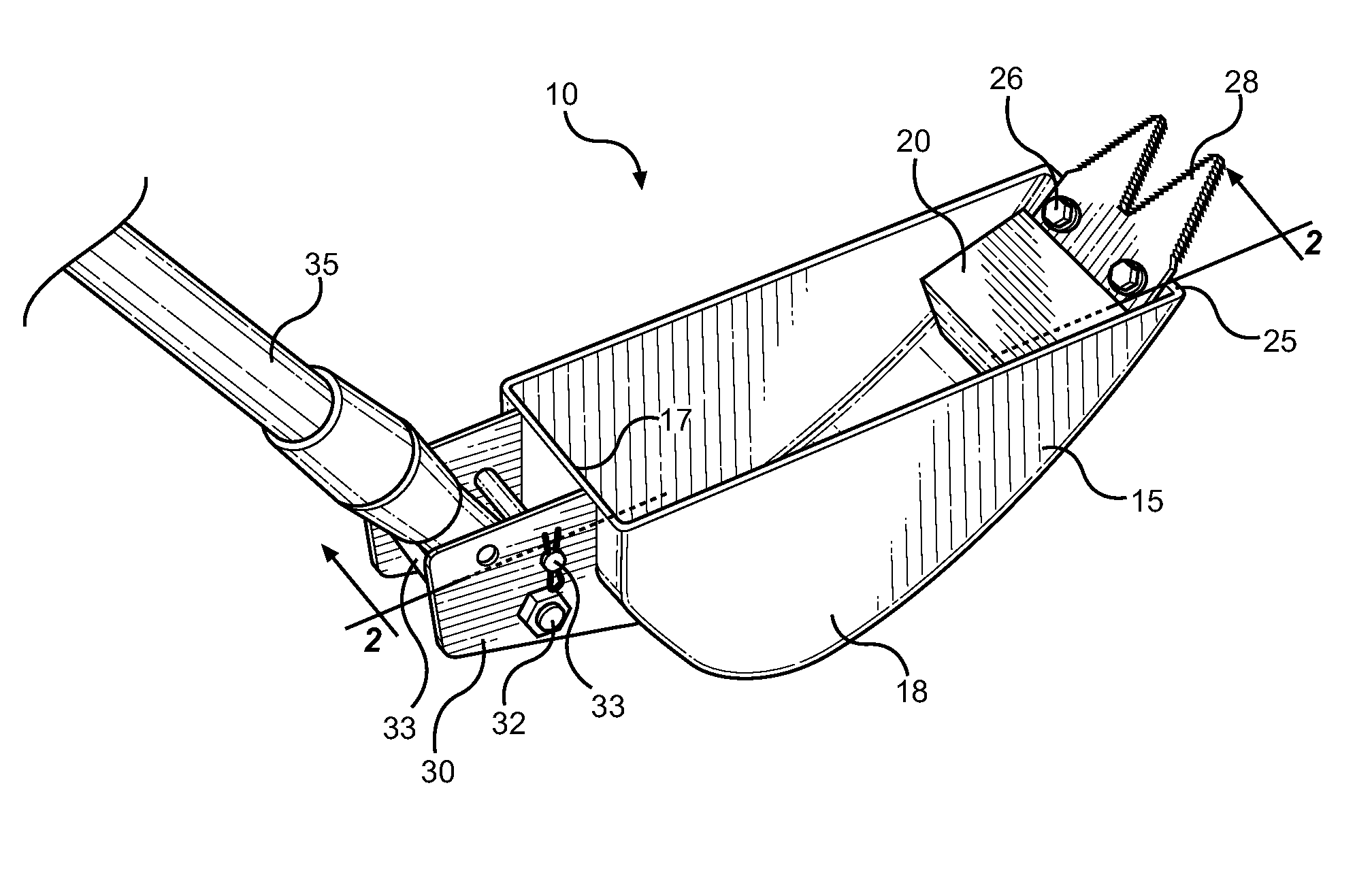 Prospecting shovel