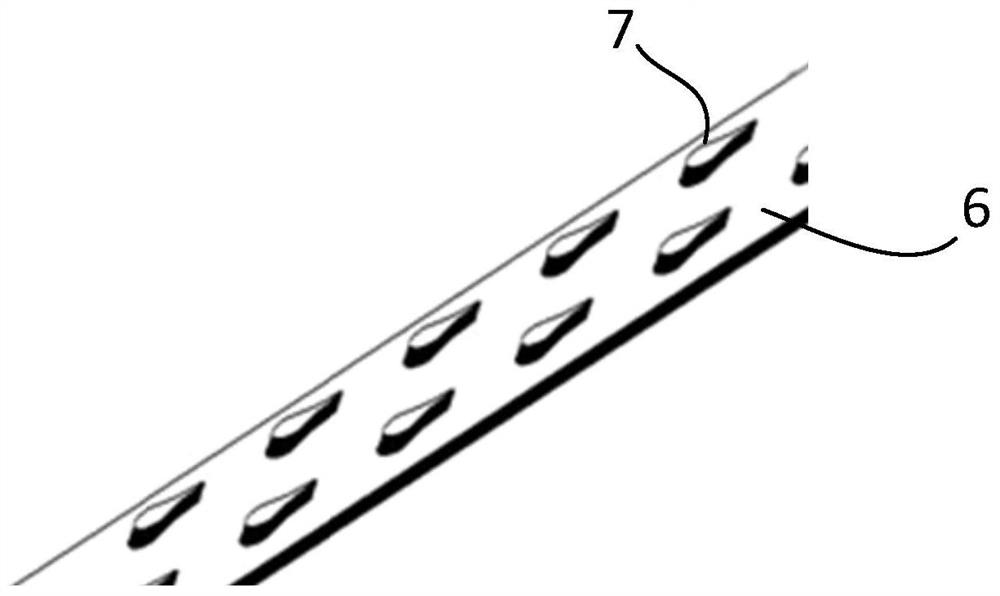 Wing-shaped structure, heat exchange plate, heat exchanger and heat exchange method