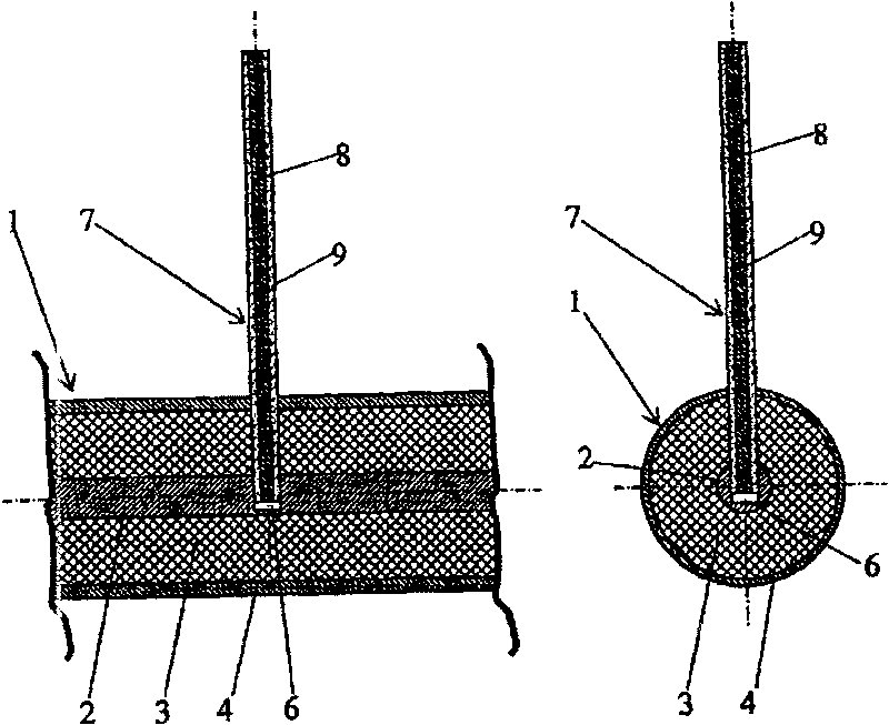 Radiation-emitting cable and a radiation-emitting element comprised therein