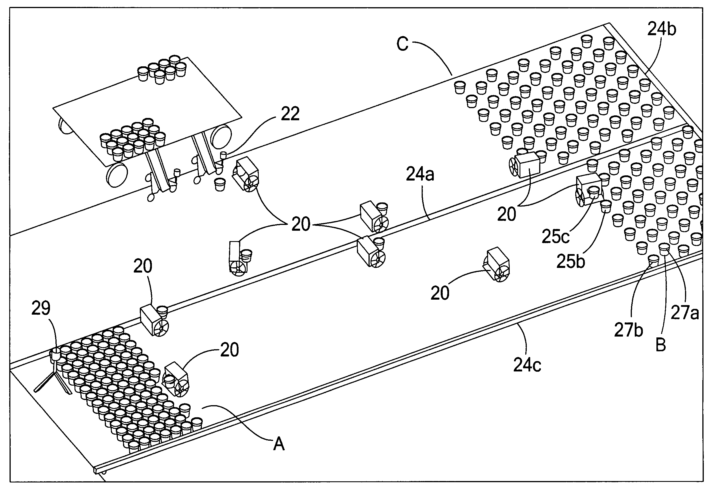 Adaptable container handling system