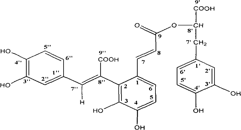 Application of salvianolic acid L in preparation of medicines used for treating tumor