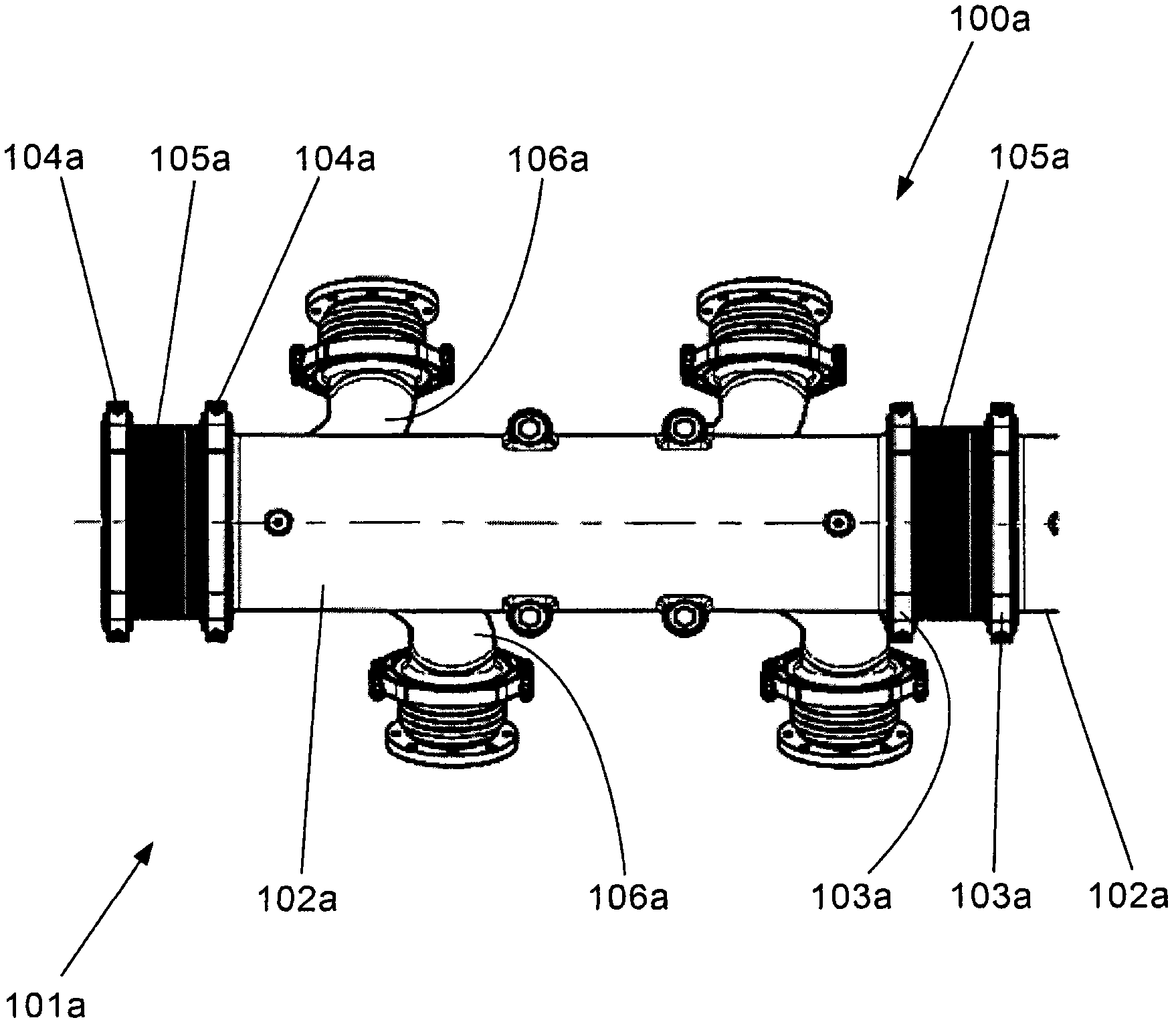 Exhaust line for an internal combustion engine