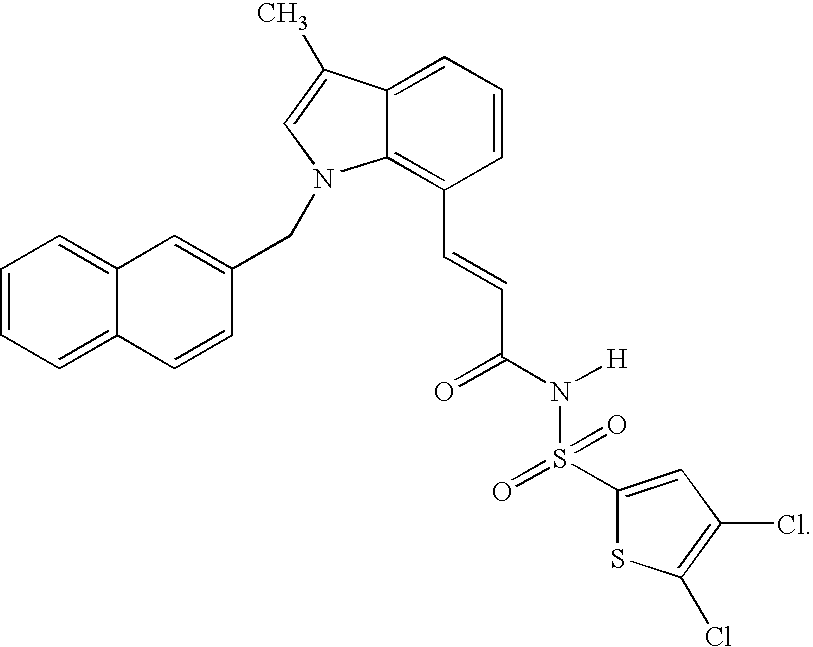 Sulfonamide peri-substituted bicyclics for occlusive artery disease